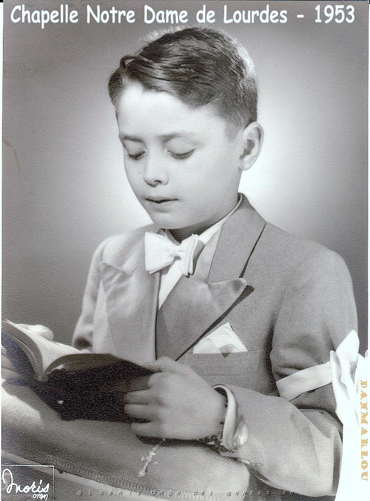 COMMUNIONS ORAN CHAPELLE N.D. DE LOURDES 1953-Darnaud Pierre-1.jpg